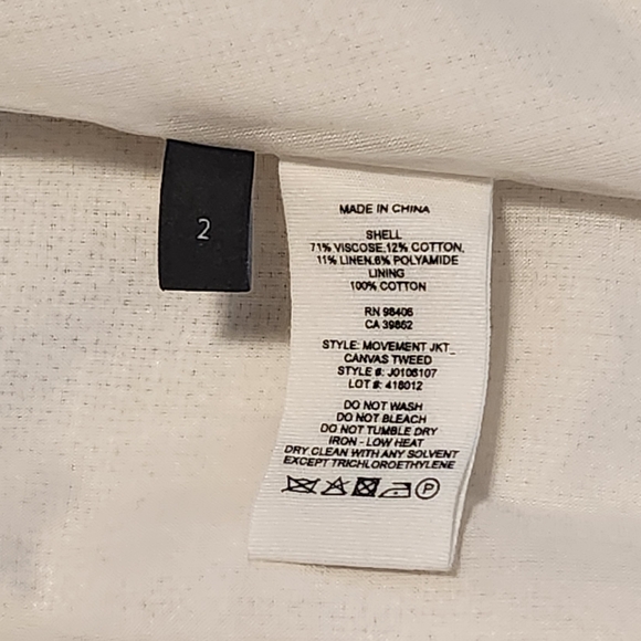 Theory Rice Canvas Tweed Peplum Jacket - Picture 8 of 8